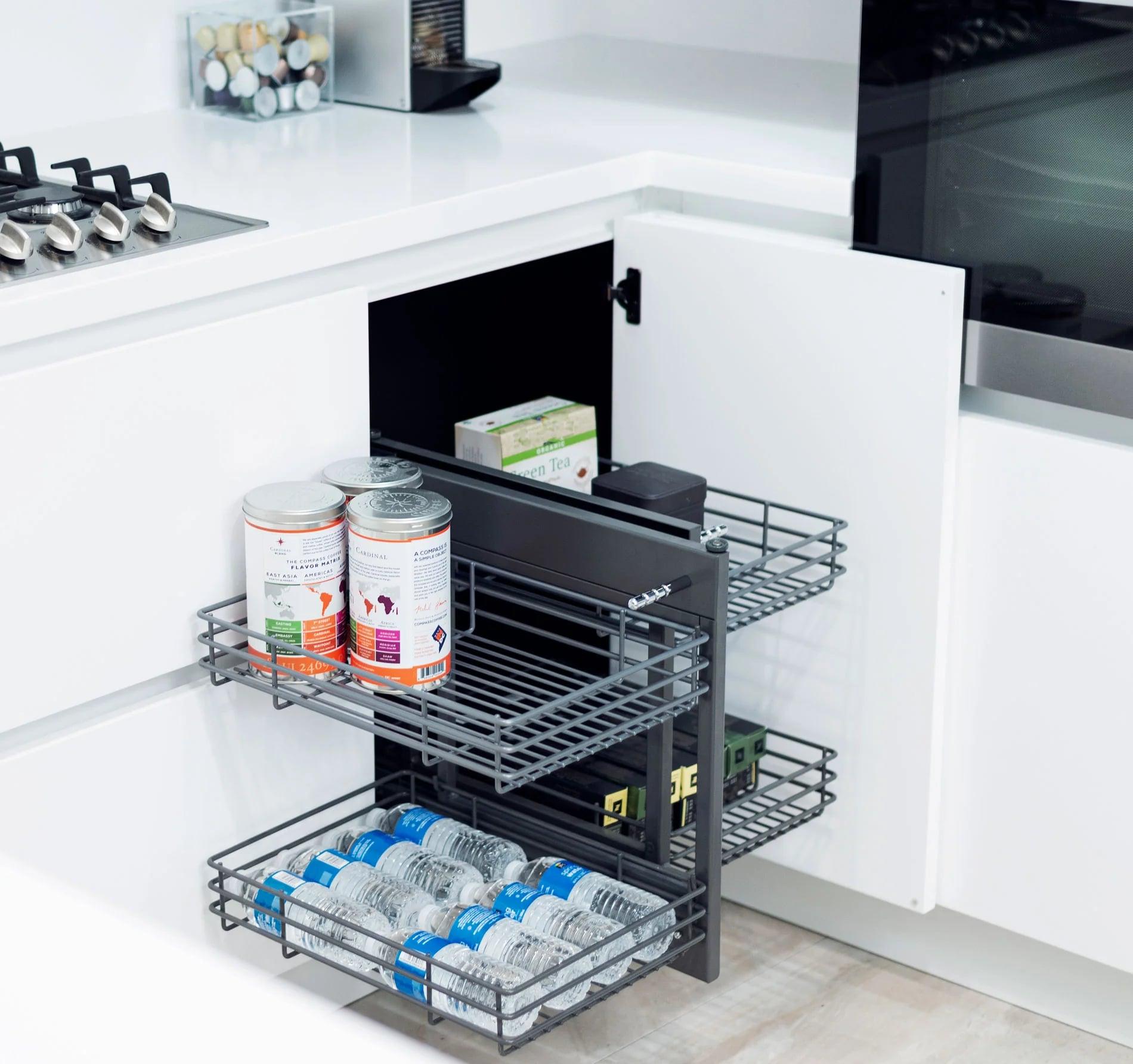 Double stainless-steel sink under the window
