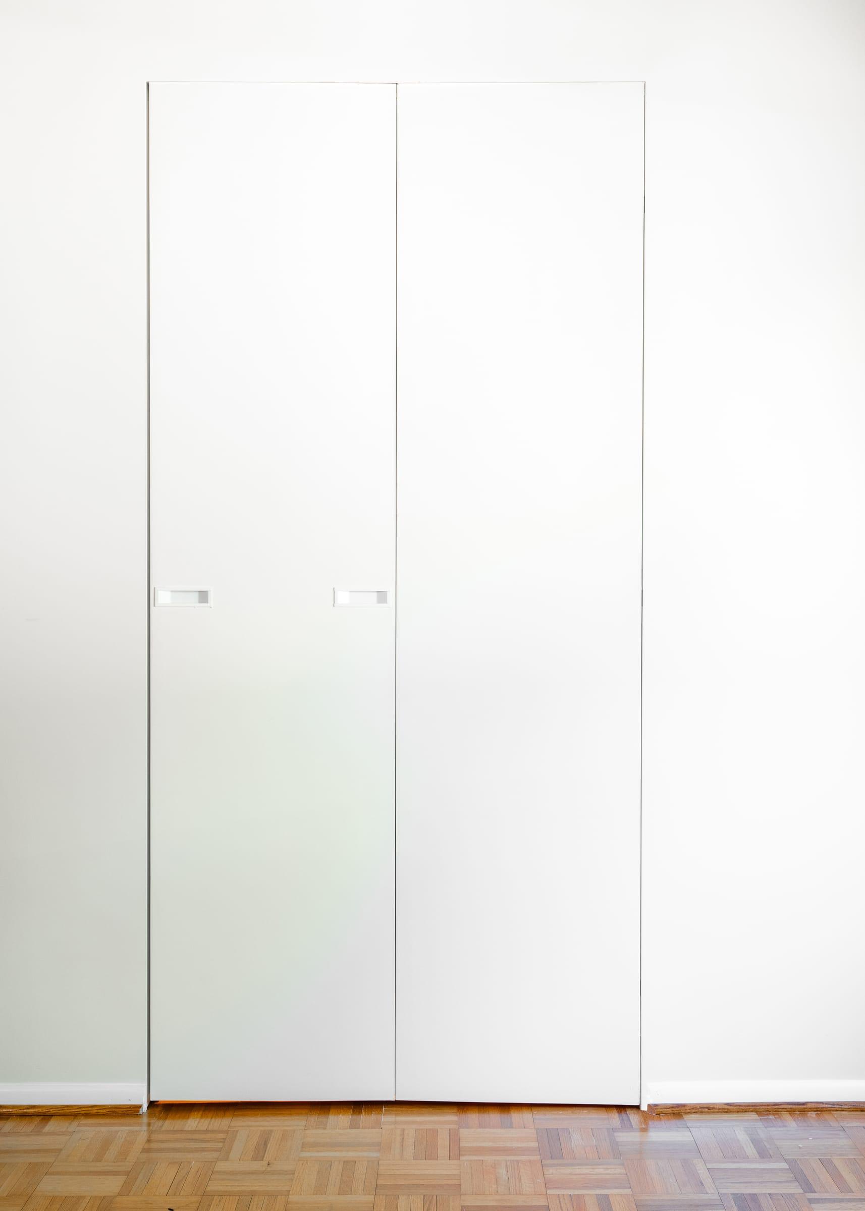 White flush wardrobe doors
